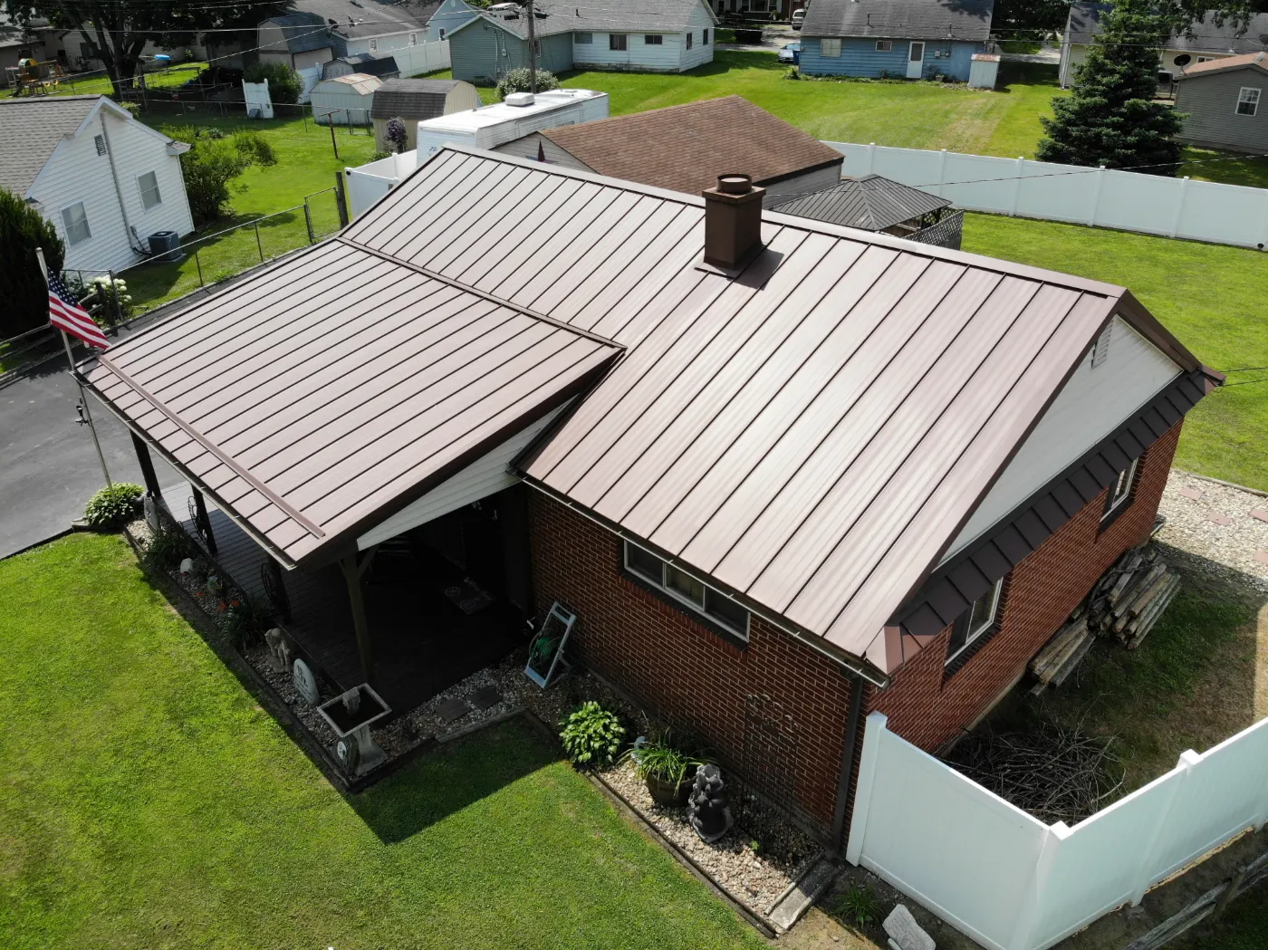 Tarping and dry-in on a Shadeland commercial roof